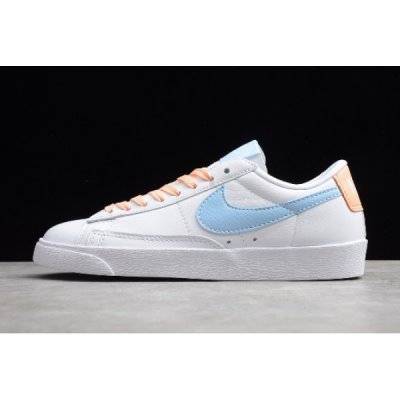 Nike Bayan Blazer Low Prm Beyaz / Mavi / Turuncu Kaykay Ayakkabı Türkiye - EKYEXNZH